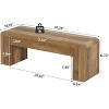 Tribesigns Entryway Bench, 47" Wood Shoe Bench with Thickened 5.9" Frame, End of Bed Bench for Bedroom, Hallway, Living Room, Easy Assembly - 2 of 4