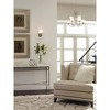 Progress Lighting Heart 1-Light Bath Bracket, Ceramic, Brushed Nickel, Etched Glass Shade - 4 of 4