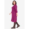 Woman Within Women's Plus Size Cable Knit Sweater Dress - 4 of 4