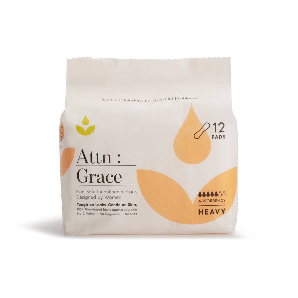 Attn: Grace Incontinence Pads - Heavy Absorbency - 12ct