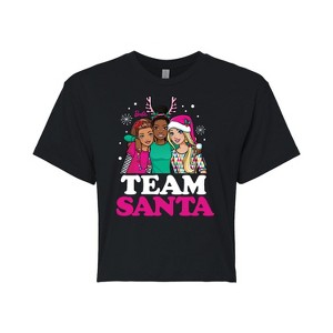 Women's - Barbie - Holidays & Christmas Cropped Graphic T-Shirt - 1 of 4