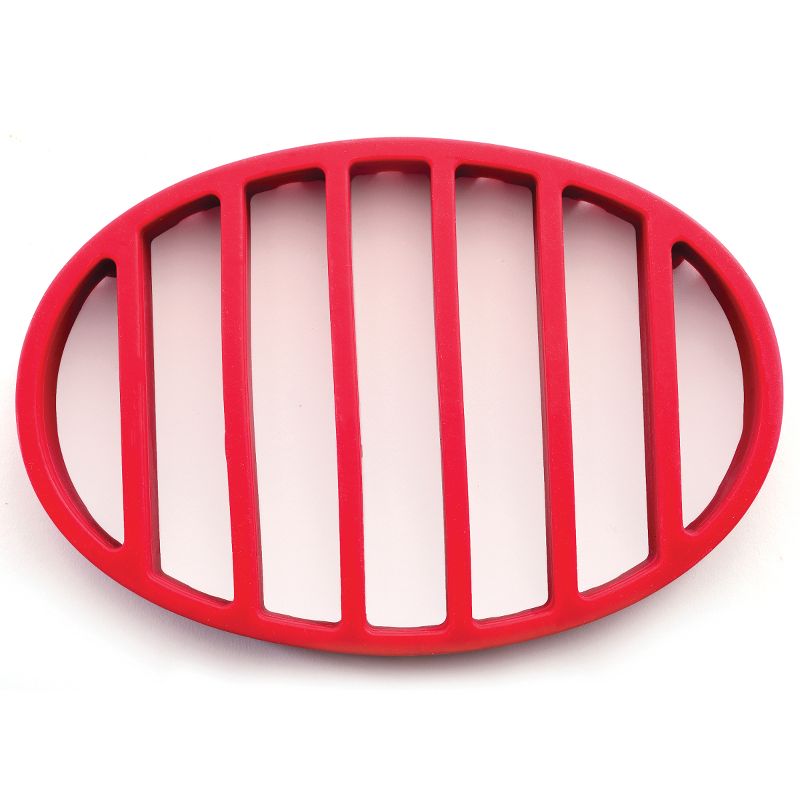 Norpro Norpro Red Silicone Oval Roast Rack, 1 of 2