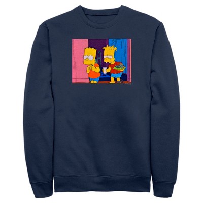 Men's The Simpsons Treehouse of Horror Double Bart Scene Sweatshirt