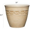 Classic Home and Garden Indoor/Outdoor Round Corinthian Resin Flower Pot Planter - 4 of 4