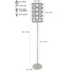 62"H GREY/WHITE RETRO FLOOR LAMP - 3 of 4