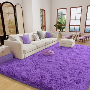 LOVEVOOK 8x10 Feet Area Rugs for Living Room Bedroom, Non-Slip Fluffy Soft Shag Rug, Plush Carpet for Home Dorm Decor Aesthetic - 1 of 4