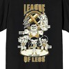 Teen Titans Go League of Legs on Black Short Sleeve Adult T-Shirt - 2 of 3