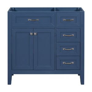 Okak 36 Inch Bathroom Vanity with Sink Combo/without Sink, Bathroom Vanity Cabinet with Drawers and Solid Frame for Bathroom - 1 of 4