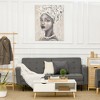 Aghana Digitals Gold & Grey Handmade African Woman Canvas Wall Art, 39.25"x31.5" - Ready-to-Hang - 2 of 4