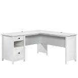 County Line L-Shaped Desk with File Drawer - Sauder