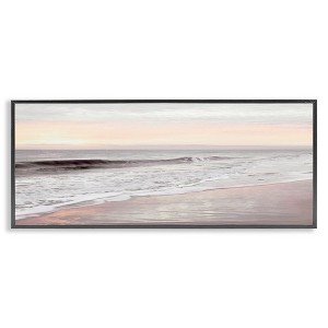 Stupell Industries Tropical Waterfront Sunrise Incoming Tide beach Panoramic Photography, 13" x 30" - 1 of 4