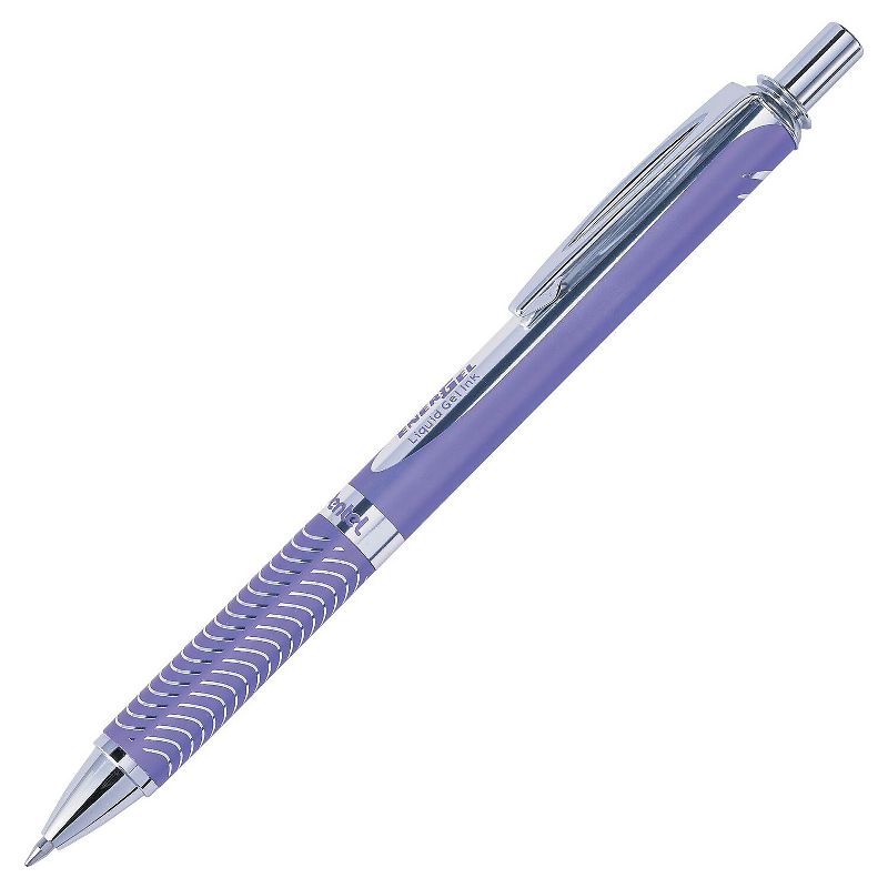 Pentel EnerGel Alloy RT Retractable Liquid Gel Pen .7mm Violet Barrel Violet Ink BL407VV, 2 of 4