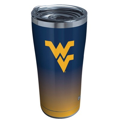 NCAA West Virginia Mountaineers 20oz Ombre Stainless Steel Tumbler with Lid