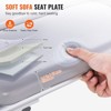 VEVOR Tub Transfer Bench for Bathtub 500lbs, Shower Seats for Adults, Lightweight Shower Bench for Elderly and Disabled with Padded Seat, Grey - 4 of 4