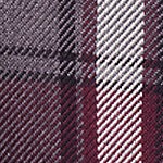 burgundy/gray plaid