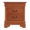 HomeStock  Nightstand – 24"H X 22"W X 16"D, Durable Finish, Compact Design - 4 of 4