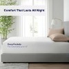 Kickoff 300 Thread Count 100% Organic Bamboo Viscose Fitted Sheet Only, Extra Deep Pocket, Cooling & Breathable, Double Stitching, Bedding Sheet - 4 of 4