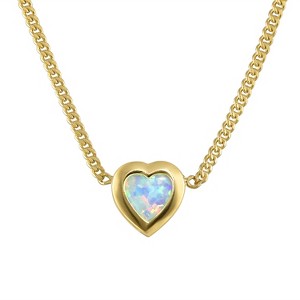 Designs By Gioelli 14K Gold Over Sterling Silver Gemstone Curb Chain Necklace - 1 of 2