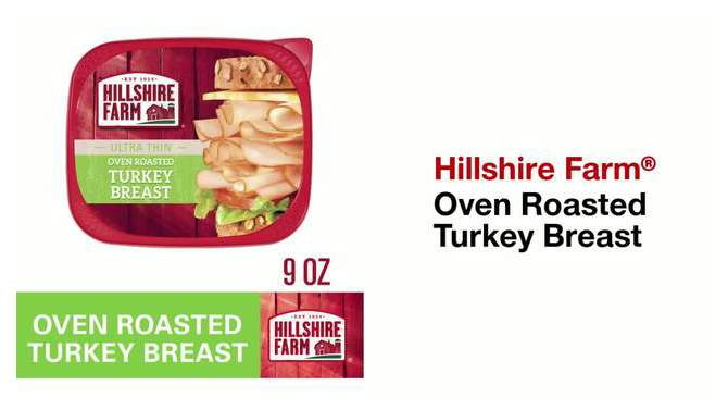 Hillshire Farms Ultra Thin Oven Roasted Turkey Breast - 9oz, 2 of 8, play video