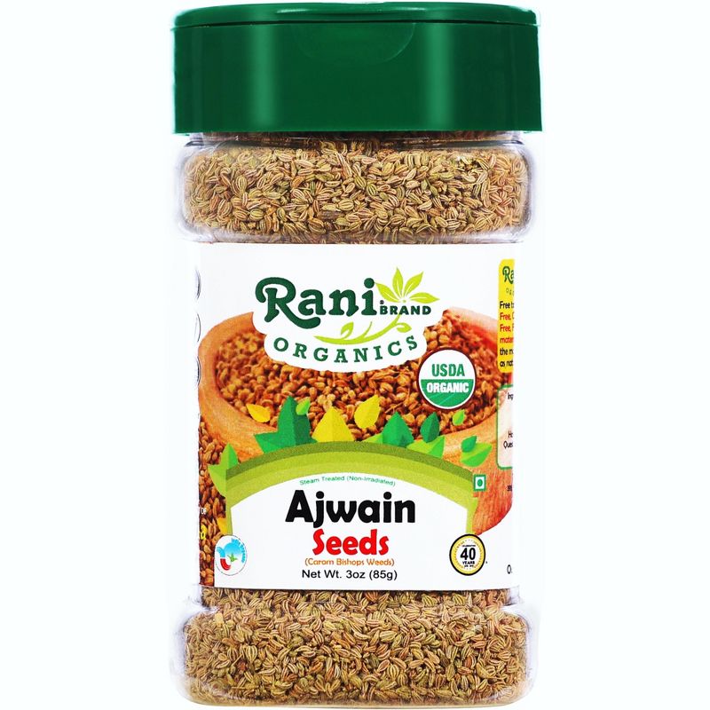 Organic Ajwain Seeds (Carom Bishops Weed) - 3oz (85g) - Rani Brand Authentic Indian Products, 1 of 11