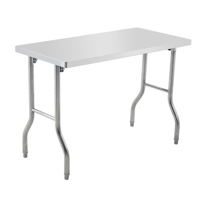 Commercial-Worktable Folding Workstation Stainless-Steel Heavy-Duty