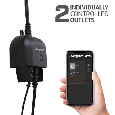 Energizer Smart Wi-Fi Outdoor Plug with Dual Outlets