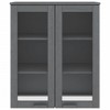 vidaXL Top for Highboard HAMAR Dark Gray 33.5 in.x13.8 in.x39.4 in. Solid Wood Pine - 3 of 4