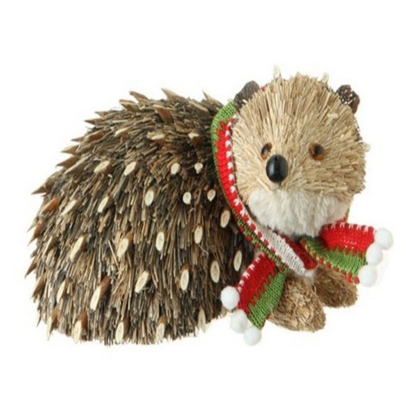 Raz Imports 8.5" Beige and Brown Hedgehog Christmas Tabletop Decor, 2 of 3