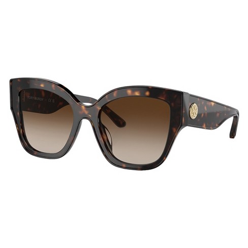 Tory Burch Ty 7184u 172813 Womens Butterfly Sunglasses Dark Tortoise ...