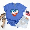 Simply Sage Market Women's Land Of The Free Heart Short Sleeve Graphic Tee - 3 of 4