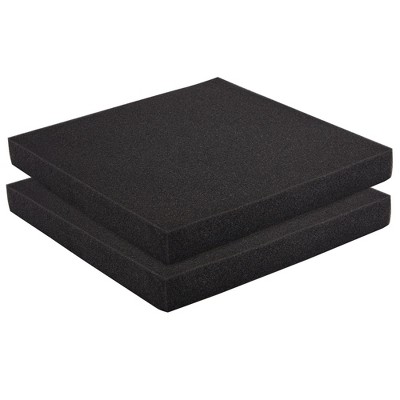 Okuna Outpost 2-pack Packing Foam Sheets - 12x12x1.5 Customizable  Polyurethane Insert Pads For Tool Case Cushioning, Crafts (black) : Target