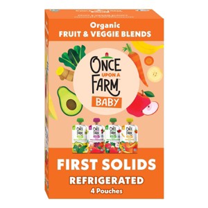Once Upon a Farm Starting Solids Organic Baby Food Variety Pack - 4ct/3.2oz - 1 of 4