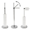 Evideco French Home Goods Freestanding Toilet Paper Holder with Folding Arm and Reserve - 3 of 4