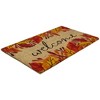 Northlight Leafy Fall Harvest Rectangular "Welcome" Doormat 18" x 30" - image 4 of 4