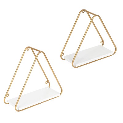 2pc Tilde Triangle Accent Shelf Set - Kate & Laurel All Things Decor