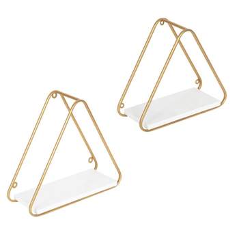 2pc Tilde Triangle Accent Shelf Set - Kate & Laurel All Things Decor