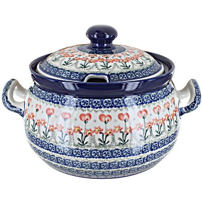 Blue Rose Polish Pottery 190 Ceramika Artystyczna Soup Tureen