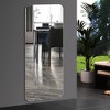 APRILSOUL 60"x 15" inch Full Body round corner mirror for Living Room Bedroom Cloakroom Wall hanging with hanging hole High quality 5mm silver mirror - 3 of 4