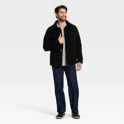 Men's Vintage High Pile Full Button Jacket - Goodfellow & Co