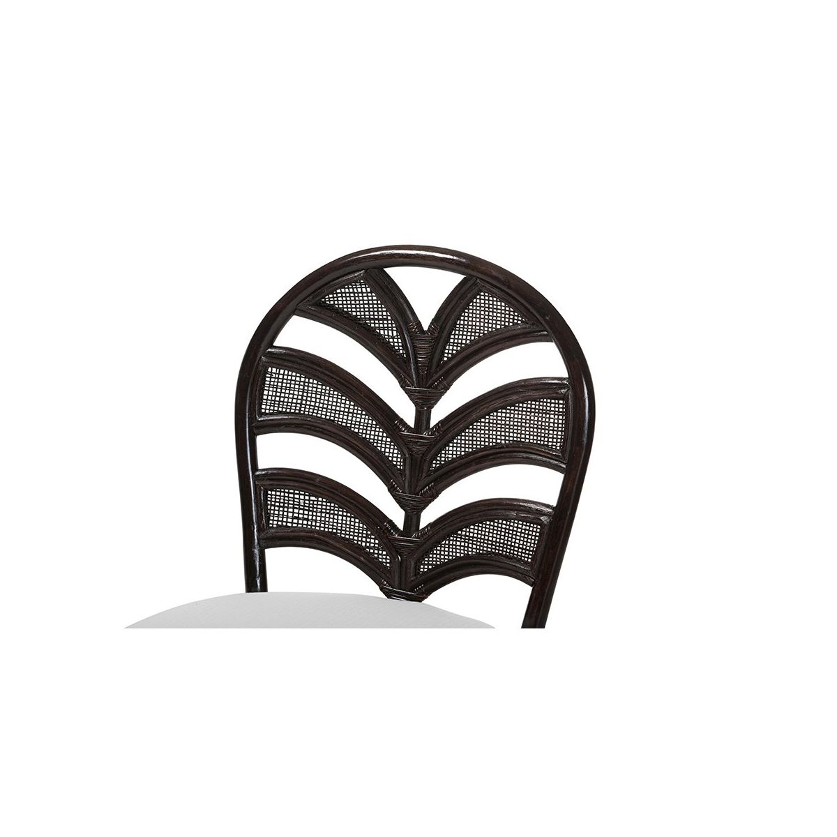 bali & pari,Niven Rattan Dining Chair with Banana Leaf Backrest and Cushion - thumbnail 5