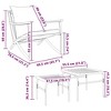 vidaXL Patio Chairs with Cushions Outdoor Garden Furniture Black Steel - 3 of 4