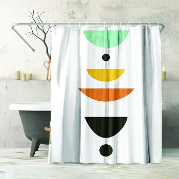 Americanflat 71" x 74" Shower Curtain, Geometric Art 28 by Pop Monica