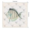 Amanti Art Neutral Vintage Fish I by Elizabeth Medley Canvas Wall Art Print Framed 22 x 22-in. - 4 of 4