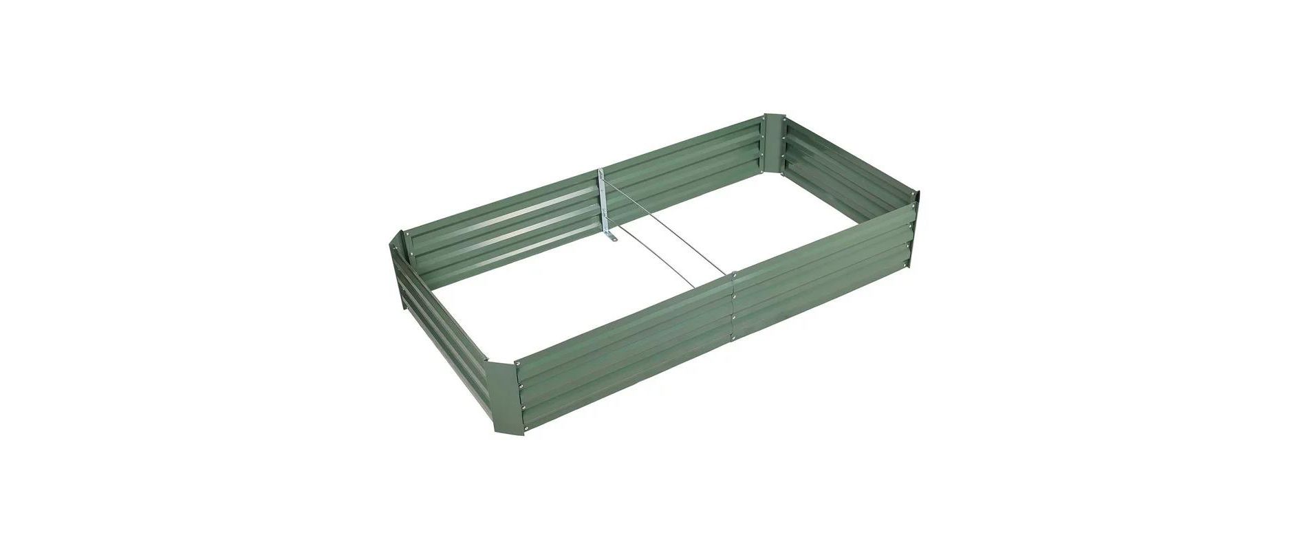 Aoodor Outdoor Raised Garden Bed Galvanized Steel Planter Box