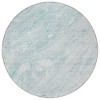 Aquamarine Aqua And Ivory Abstract Washable Indoor Outdoor Area Rug - 4 of 4