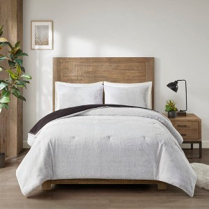 3Pcs Comforter Set, Cozy Bedding Set, Polyester Bed Comforter - 1 of 4