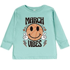 The Juniper Shop March Vibes Basketball Youth Long Sleeve Tee - 1 of 3