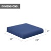 Aoodor Outdoor Chair Cushion, Fade-resistant Polyester, Removable Cover with Hidden Zipper,  Set of 2 - 2 of 4