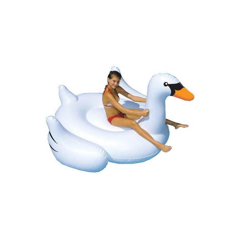 Swimline Giant Inflatable 75-Inch Swan Float For Swimming Pools | 90621, 1 of 7