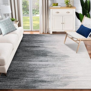 Modern Abstract Ombre Area Rug – Machine Washable, Non-Slip, Stain-Resistant Carpet for Bedroom & Living Room - 1 of 4